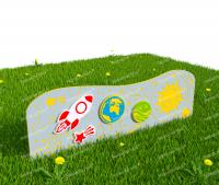 Забор из Экопластика "Космическое пространсто" (Модель3)