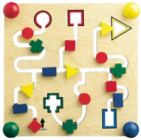 Игра развивающая "Геометрические фигуры в лабиринте"
