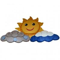 Панно настенное "Солнце с облаками"