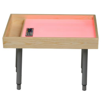 Стол для рисования песком из массива сосны с крышкой (500х800 мм)