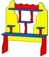 Уголок ИЗО (120х42х135 см)