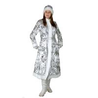 Костюм "Снегурочка" длинная приталенная (пан-бархат)