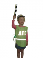 Костюм "Полицейский ДПС" накидка и шапочка, х/б