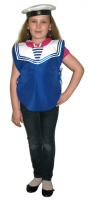 Костюм "Моряк" накидка и шапочка, х/б