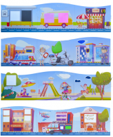 Набор декоративно - развивающих панелей "Сити"