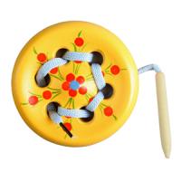 Шнуровка "Пуговка желтая"