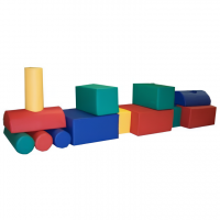 Мягкий модуль "Трансформер Поезд" 14 элементов