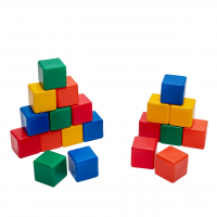 Набор цветных кубиков, 20 штук 6х6 см