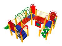 Игровой комплекс 17 скат нерж. (h=0,9 м)