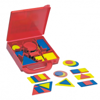 Логические фигуры в чемодане (пластик, 48 шт.)