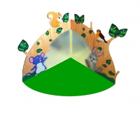 Декоративно-развивающая панель "Лесное царство", мат входит в комплект