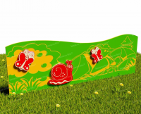 Забор из Экопластика "Улитка на прогулке" (Модель2)