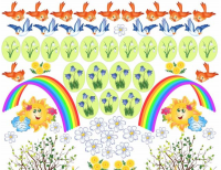 Декор-наклейки "Весна"