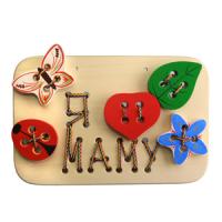 Шнуровка "Я люблю маму"