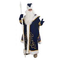 Костюм Деда Мороза с пелериной (синий)