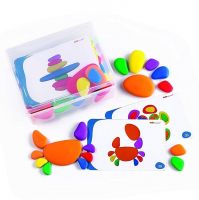 Радужные камешки. Набор с карточками заданий