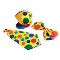 Набор 3 в 1 клоуна (фуражка+бант+галстук)