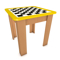 Стол, нерегулируемый по высоте шахматный, 600х600 мм (ЛДСП)