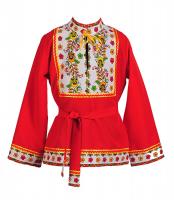Косоворотка красная с хохломой (элит)