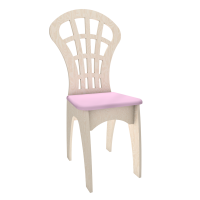 Стул детский нерегулируемый для музыкального зала мягкий