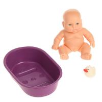 Кукла "Карапуз Мальчик" в ванной