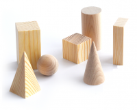 Набор деревянных геометрических фигур 7 штук