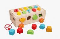 Сортер "Трейлер с геометрическими фигурами и цифрами"