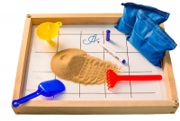 Игровой набор для экспериментов с песком "Песочница малая" (настольная, бук)