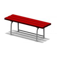 Скамья на металлических ножках