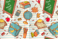 Декорация (задник сцены) "Школьная пора"