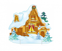 Декорация "Терем новогодний"