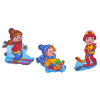 Композиция уличных фигур "Спортивные дети"