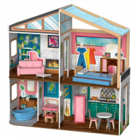 Кукольный домик с магнитным дизайном интерьера