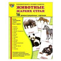 Дидактические карточки "Животные жарких стран"