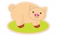 Декорация "Свинка" 78х58 см