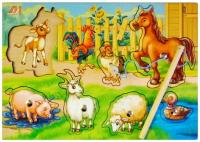 Пазл "Чей малыш?" с подслоем магнитным