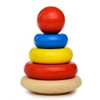 Пирамидка "Радуга" 5 деталей